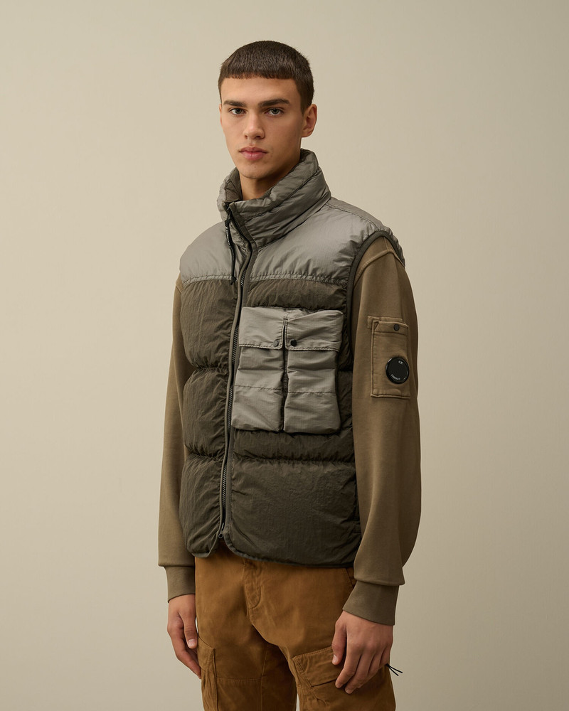 C.P. Company Eco Chrome-R Mixed Down Vest outlook