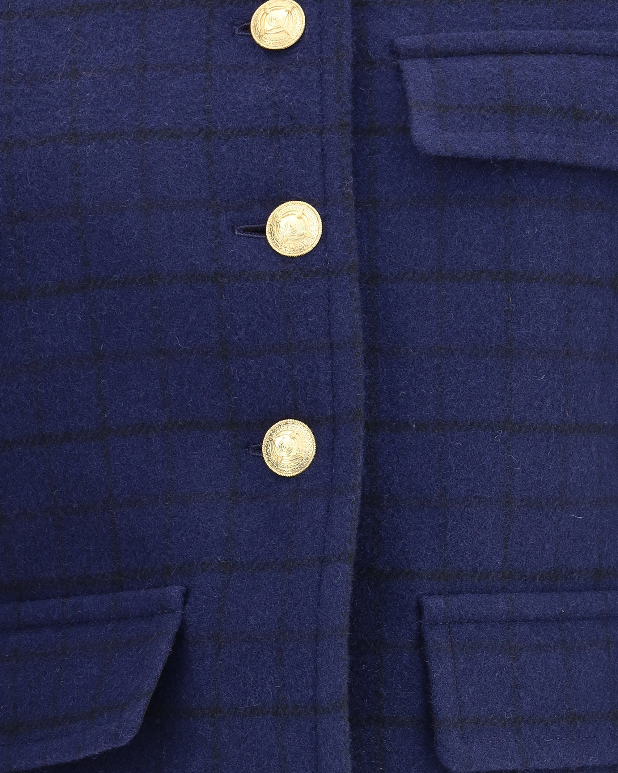 Boxy Jacket in wool plaid - 3