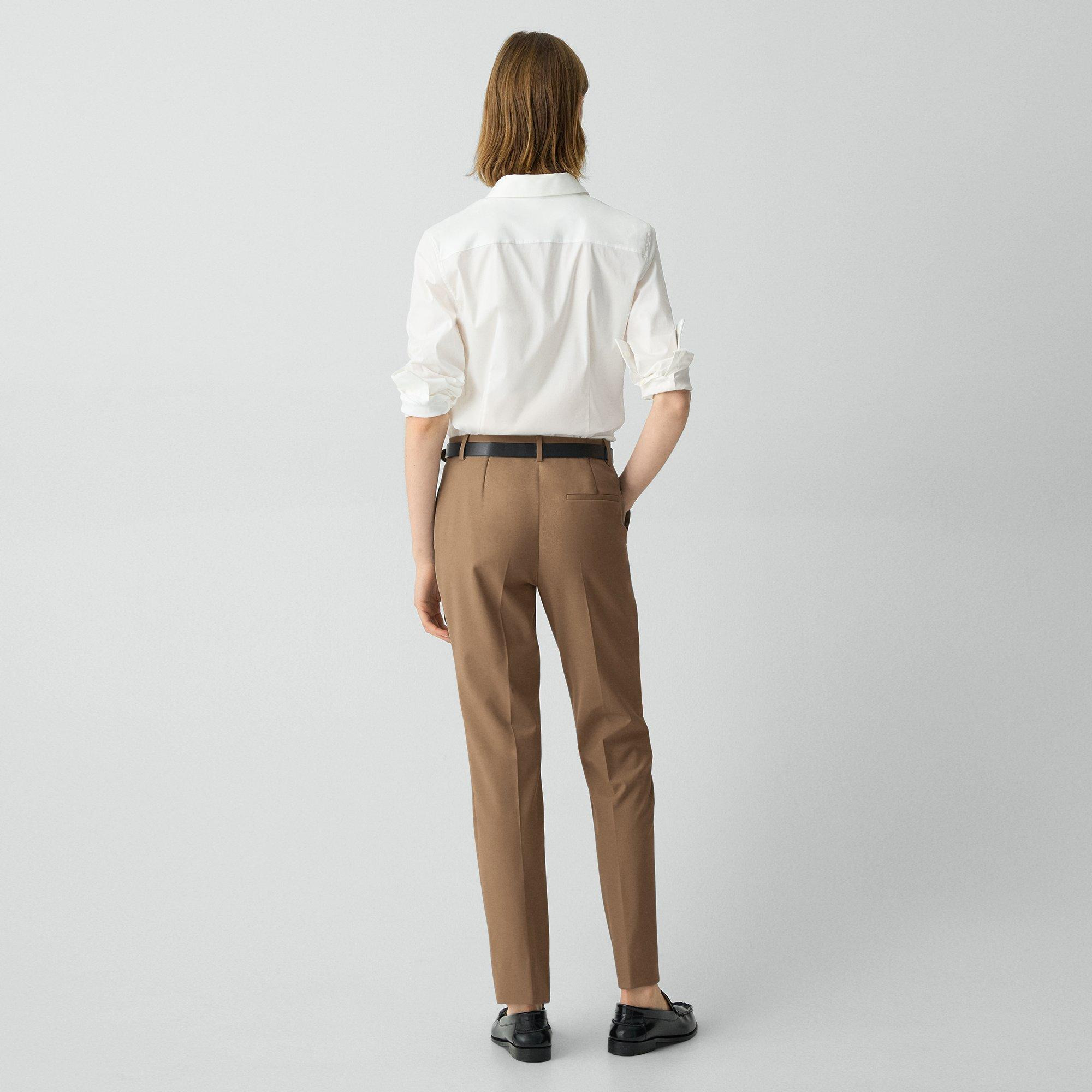 Treeca Full Length Pant in Good Wool - 4
