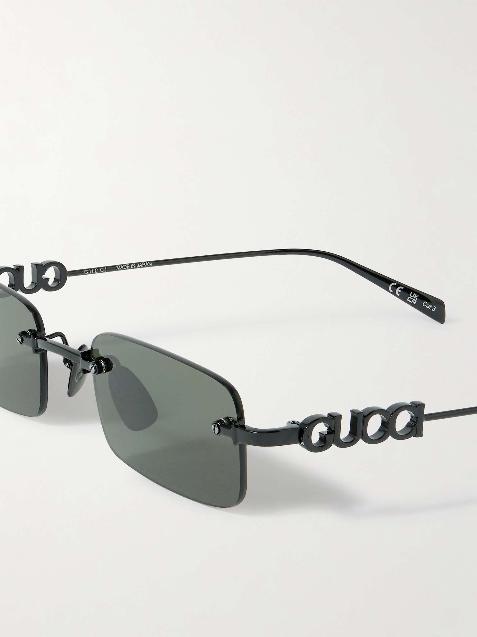 Square-Frame Metal Sunglasses - 4