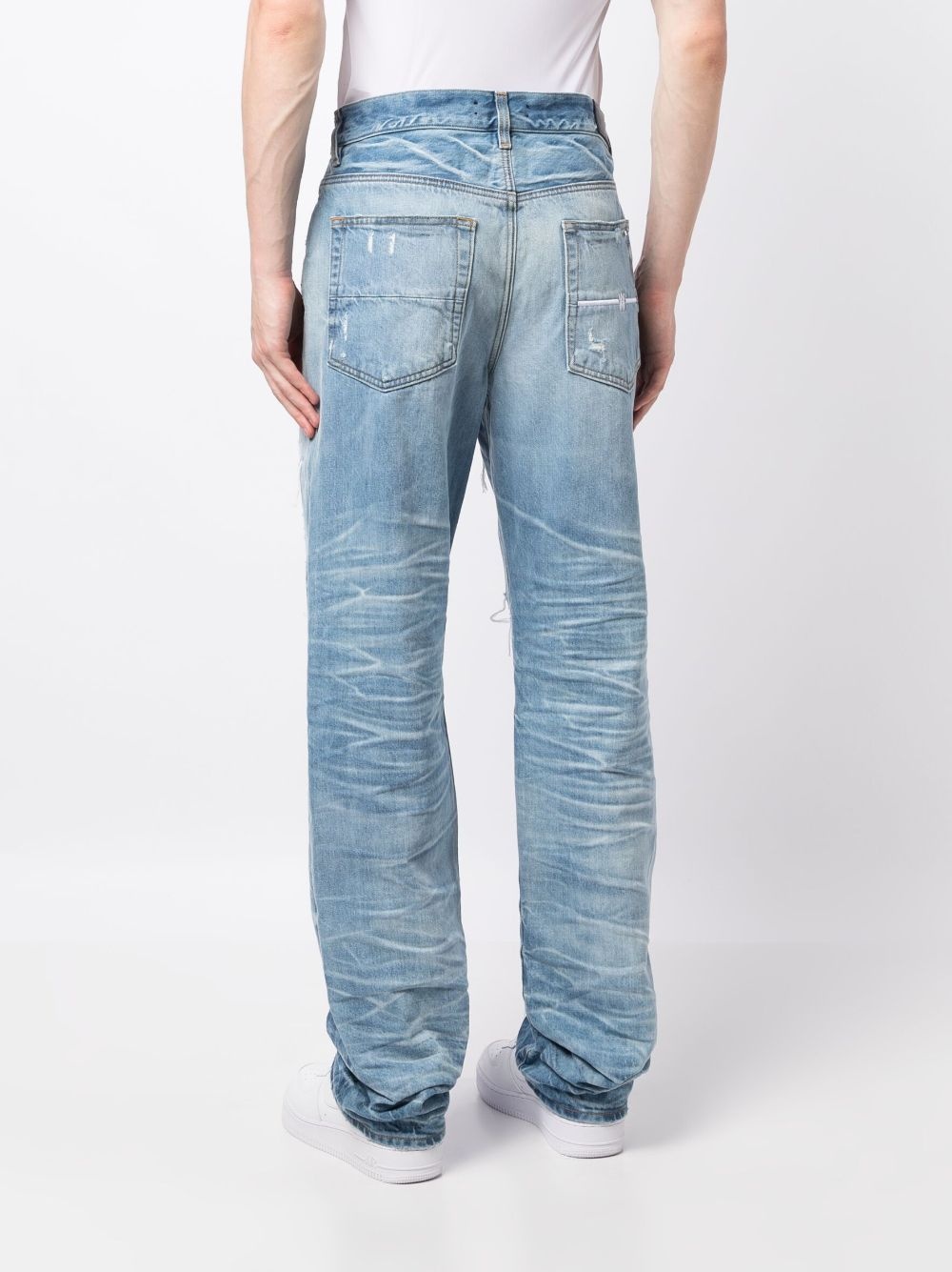 distressed lose-fit jeans - 4