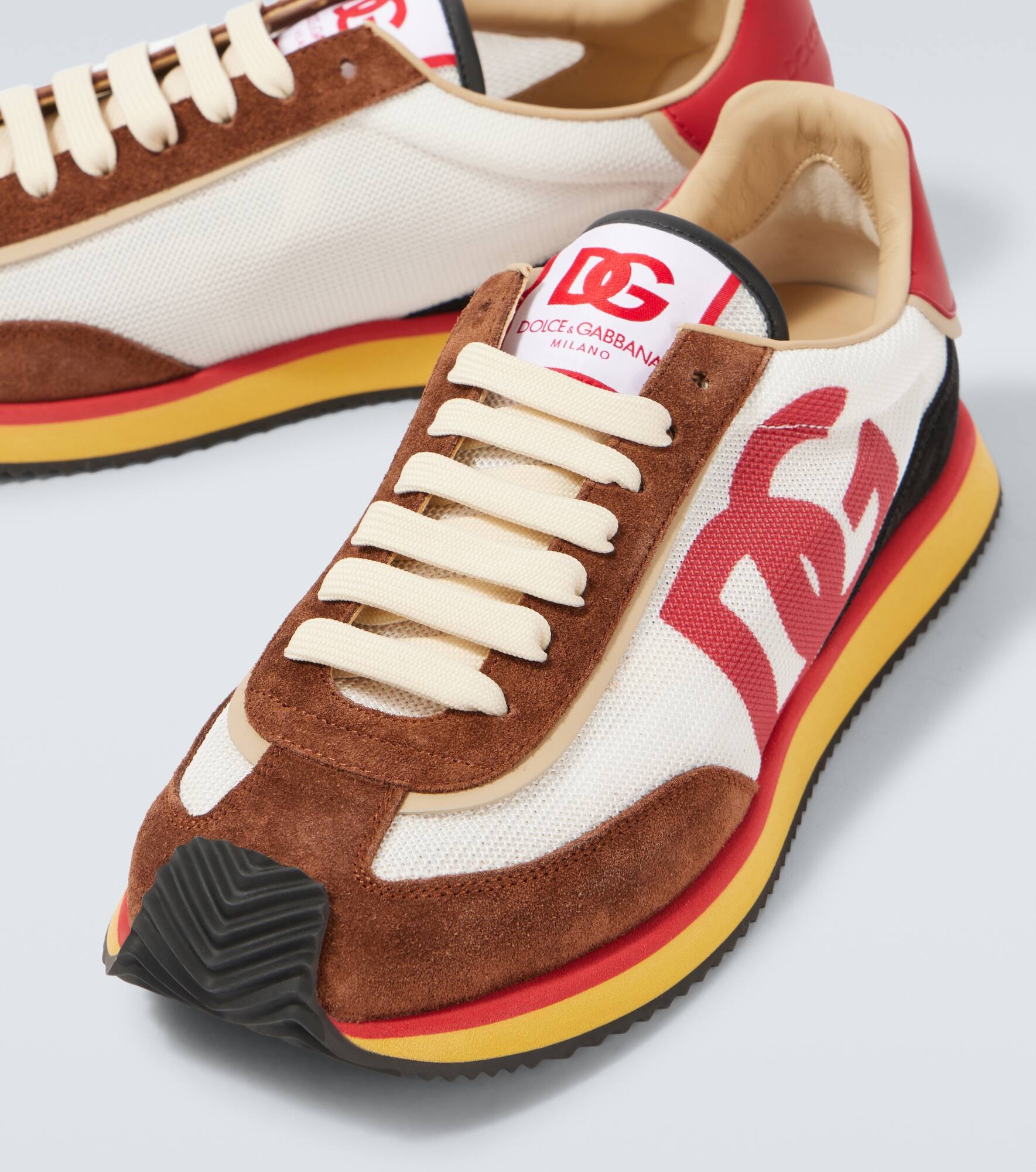 DG Runner suede-trimmed sneakers - 3