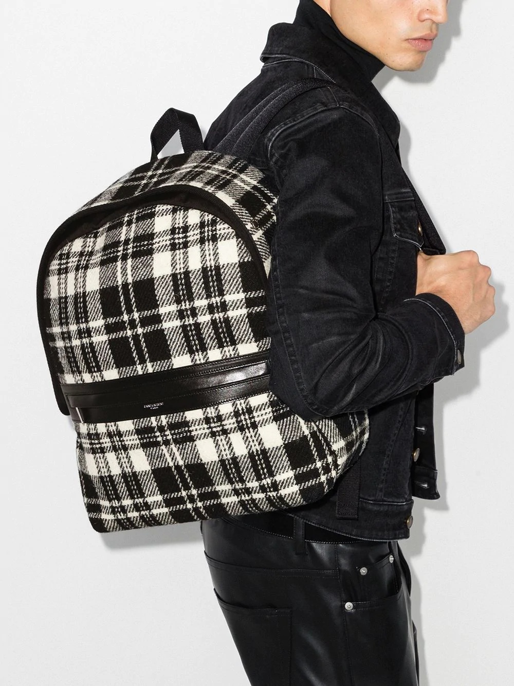 Camp check-pattern backpack - 2