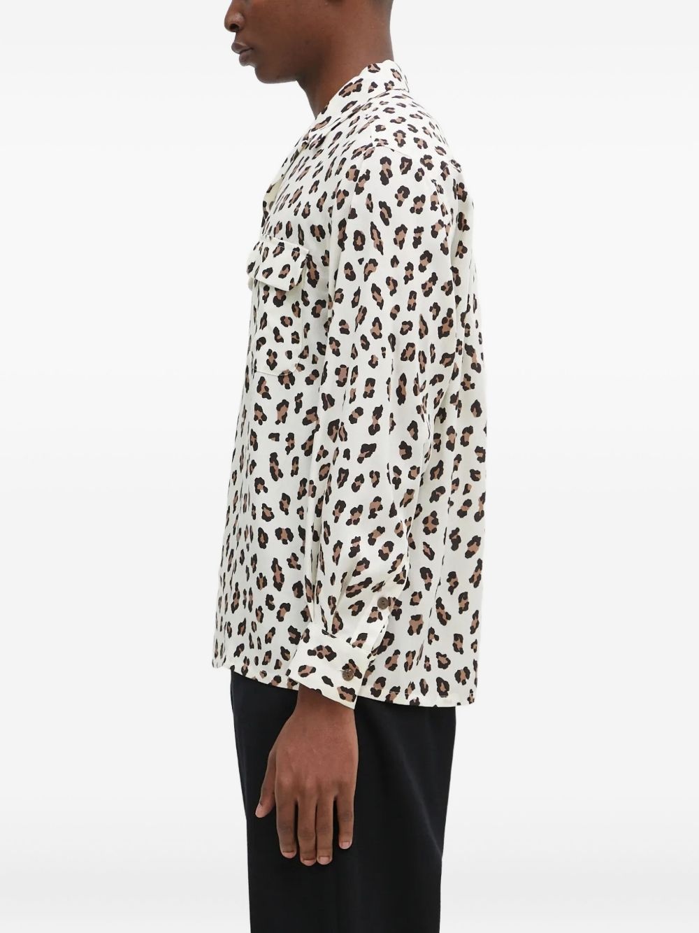 leopard-print shirt - 3