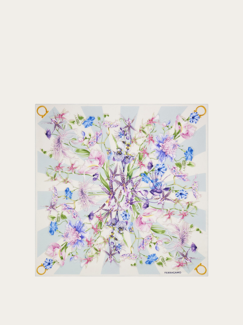 Gaia print silk scarf 1