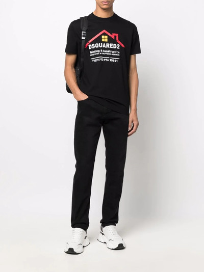 DSQUARED2 logo-print cotton T-shirt outlook