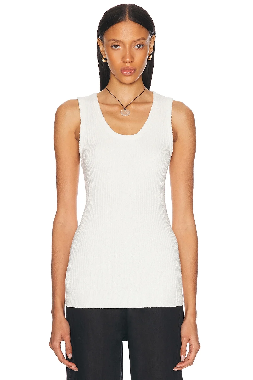 Boucle Knit Tunic Top - 1