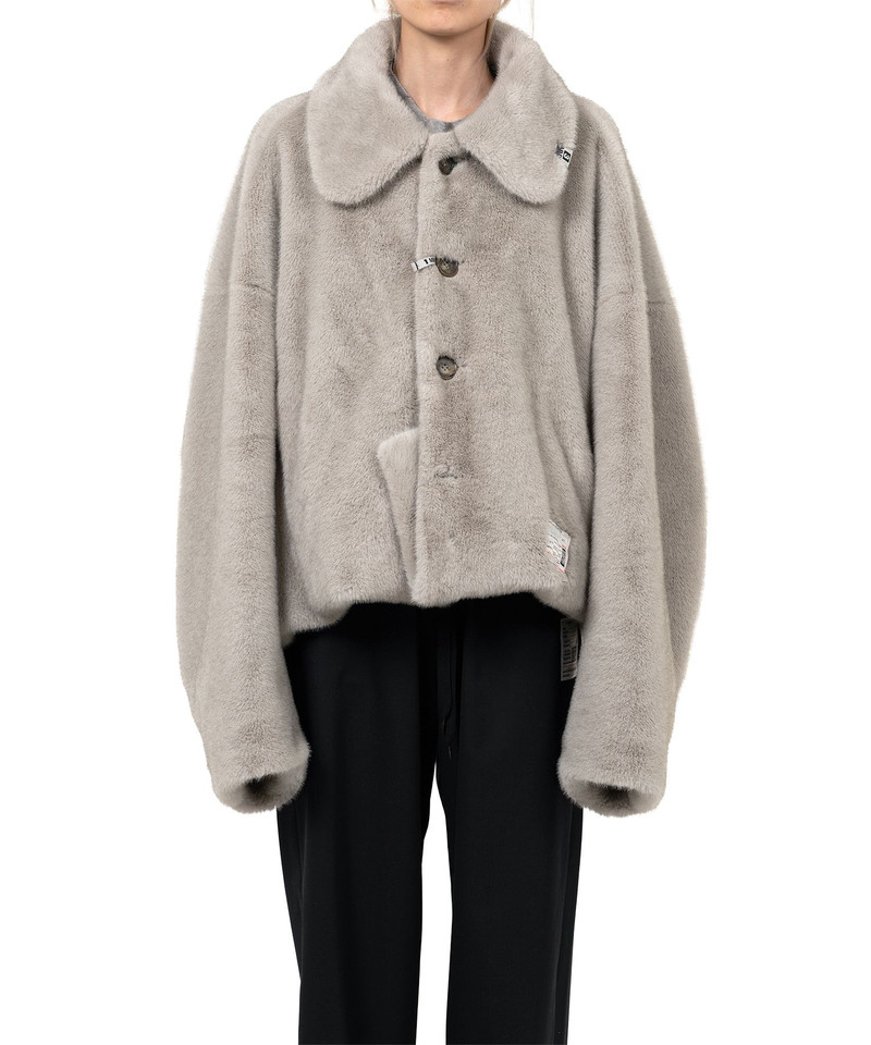 Roll-up Hem Fake Fur Coat 11
