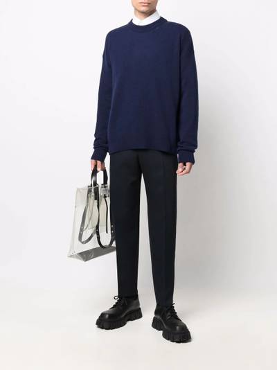 Jil Sander pressed-crease elasticated-waist trousers outlook