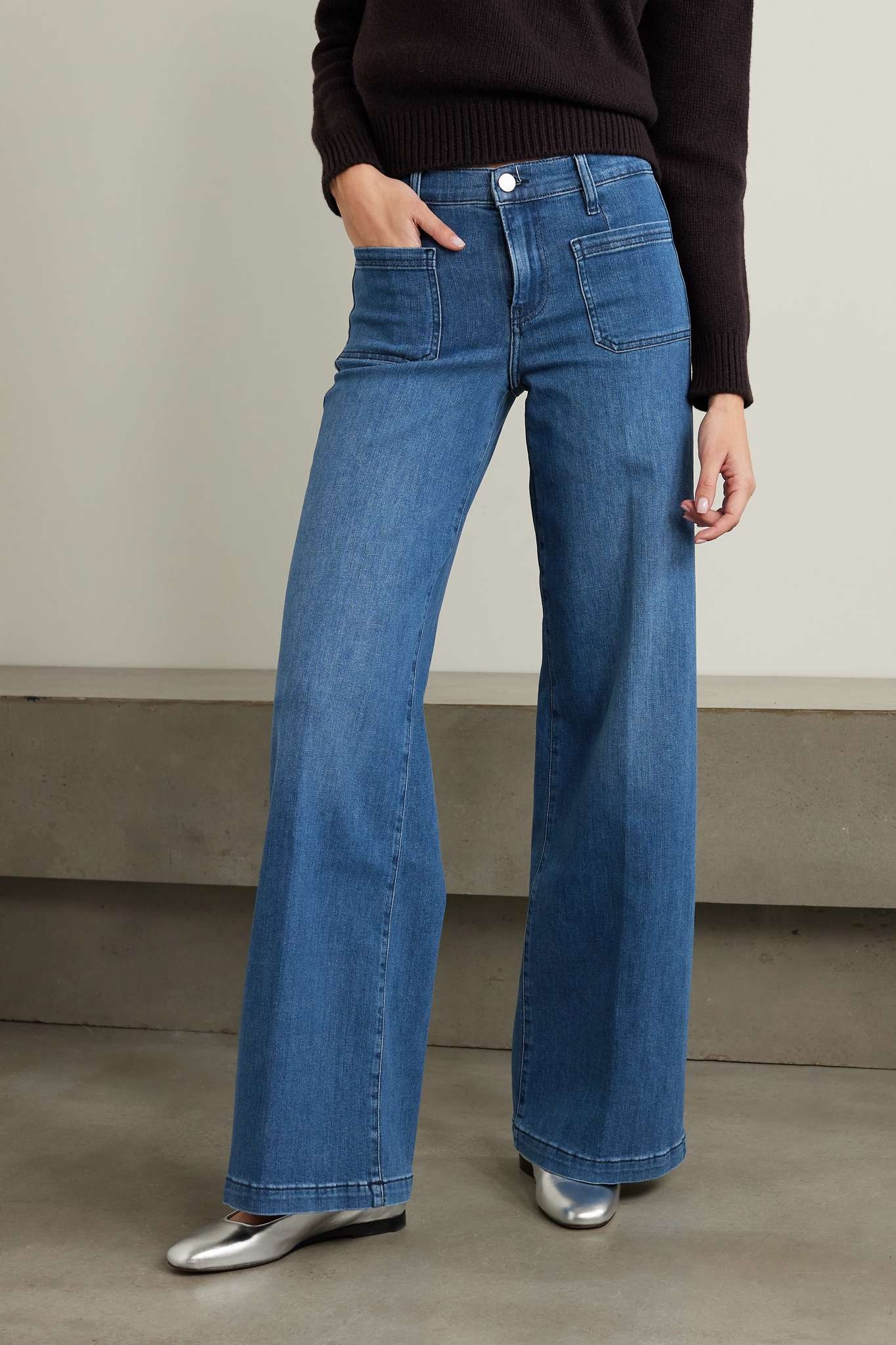 Le Bardot high-rise wide-leg jeans - 3