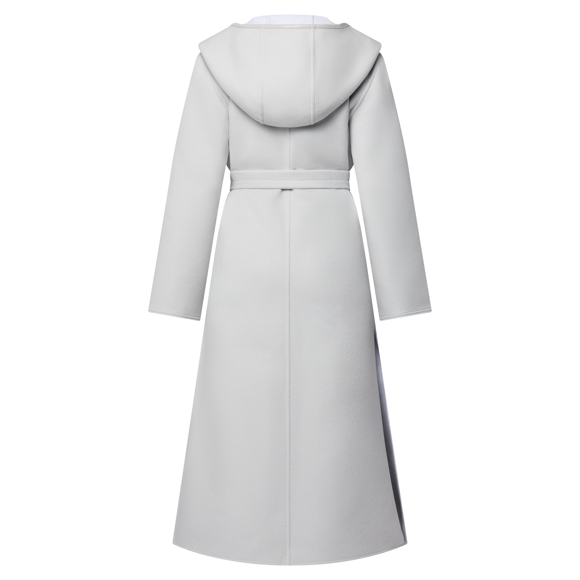 Reversible Signature Hooded Wrap Coat - 3