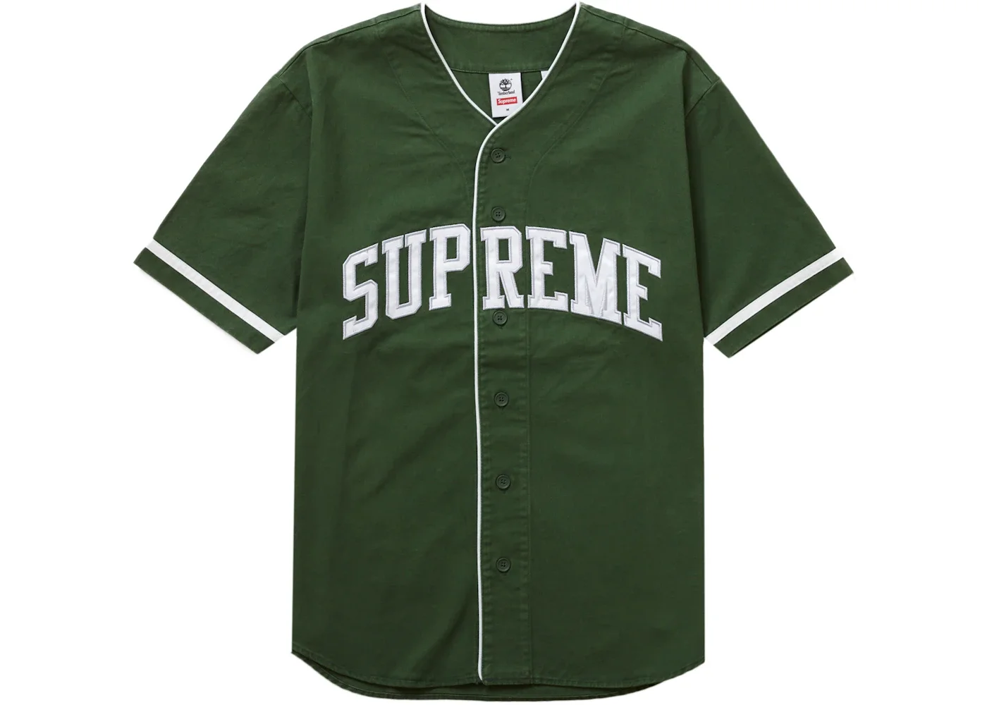 Supreme Timberland Baseball Jersey Green - 1
