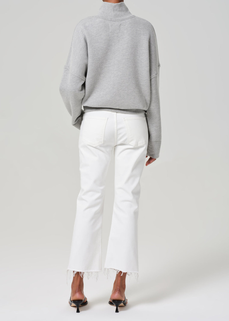 Isola Mid Rise Cropped Boot In Soft White 3