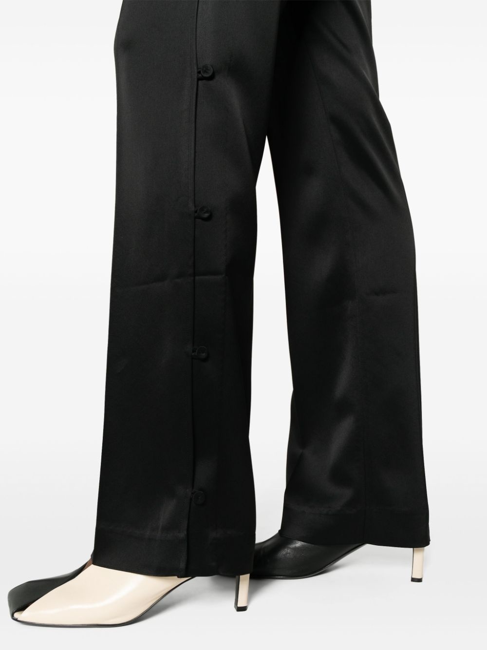 【送料&関税込】Nanushka Felina Straight-leg Satin Trousers Nanushka Felina straight-leg trousers | farfetch | REVERSIBLE