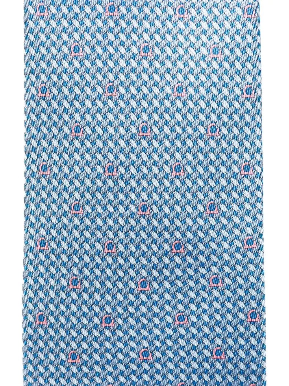 Gancini embroidered silk tie - 2