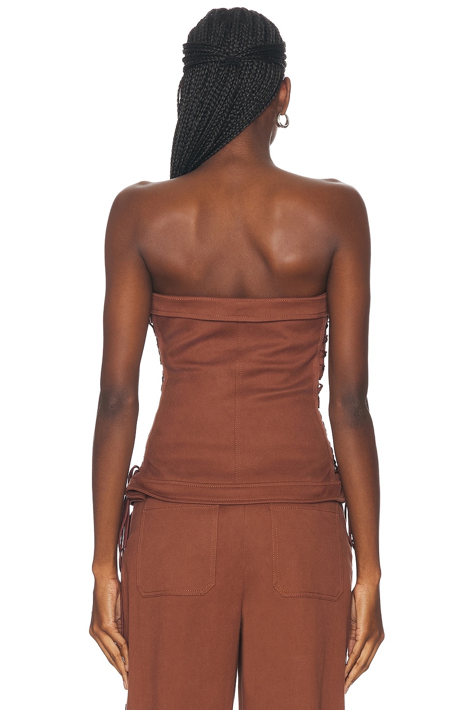 Sasha Zip Up Bustier Top - 3