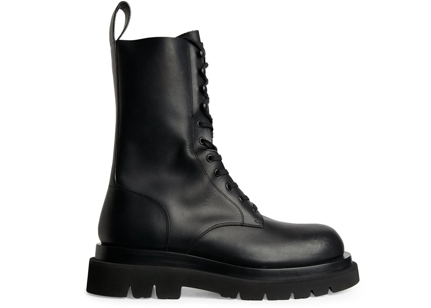 Bottega Veneta Lug Lace Boot Black - 1