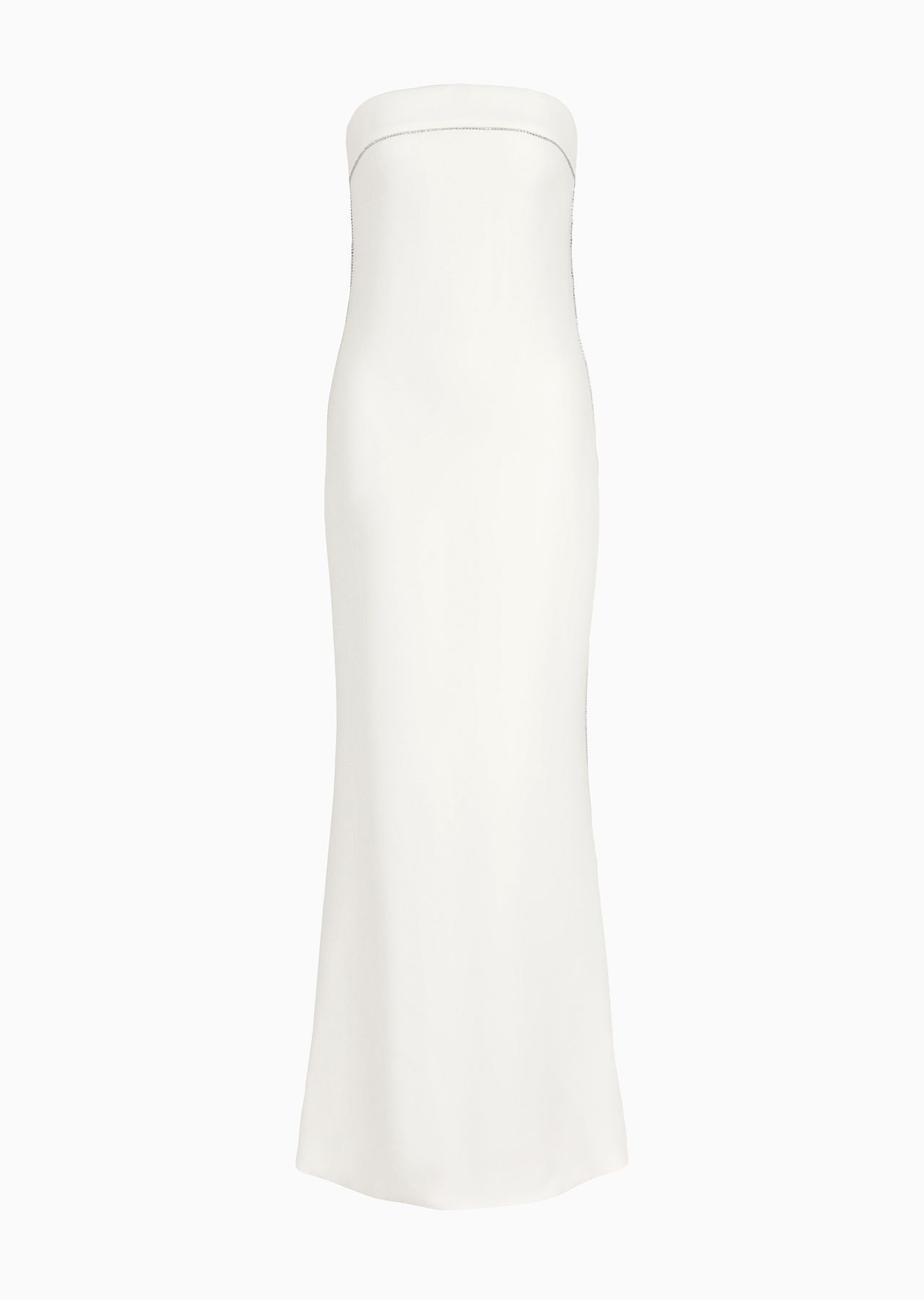 Long silk bustier dress - 1