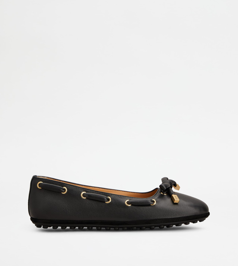 BALLERINAS IN NAPPA LEATHER - BLACK 1