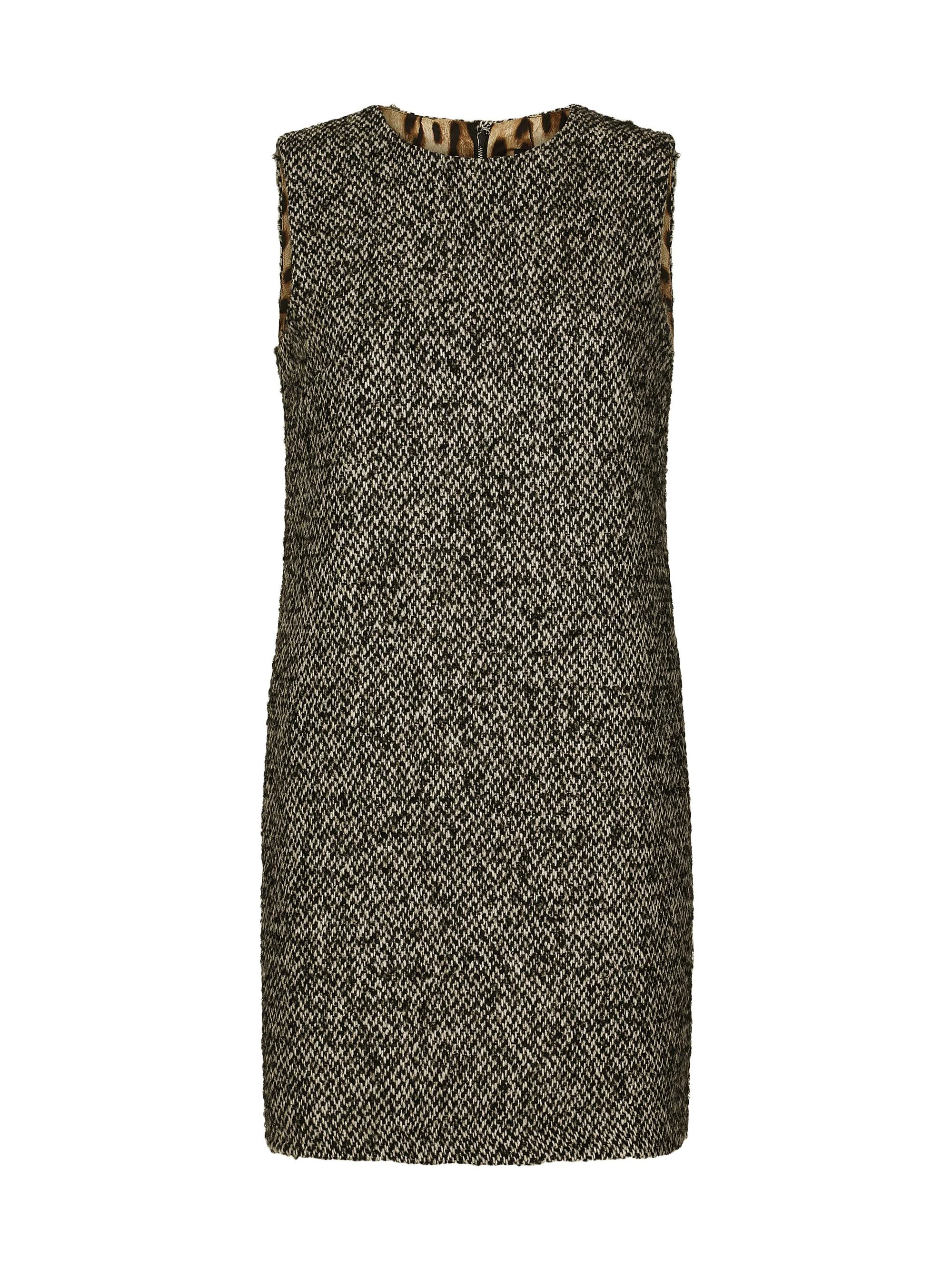 Women's Tweed Sleeveless A-Line Minidress - Fantasia - 1