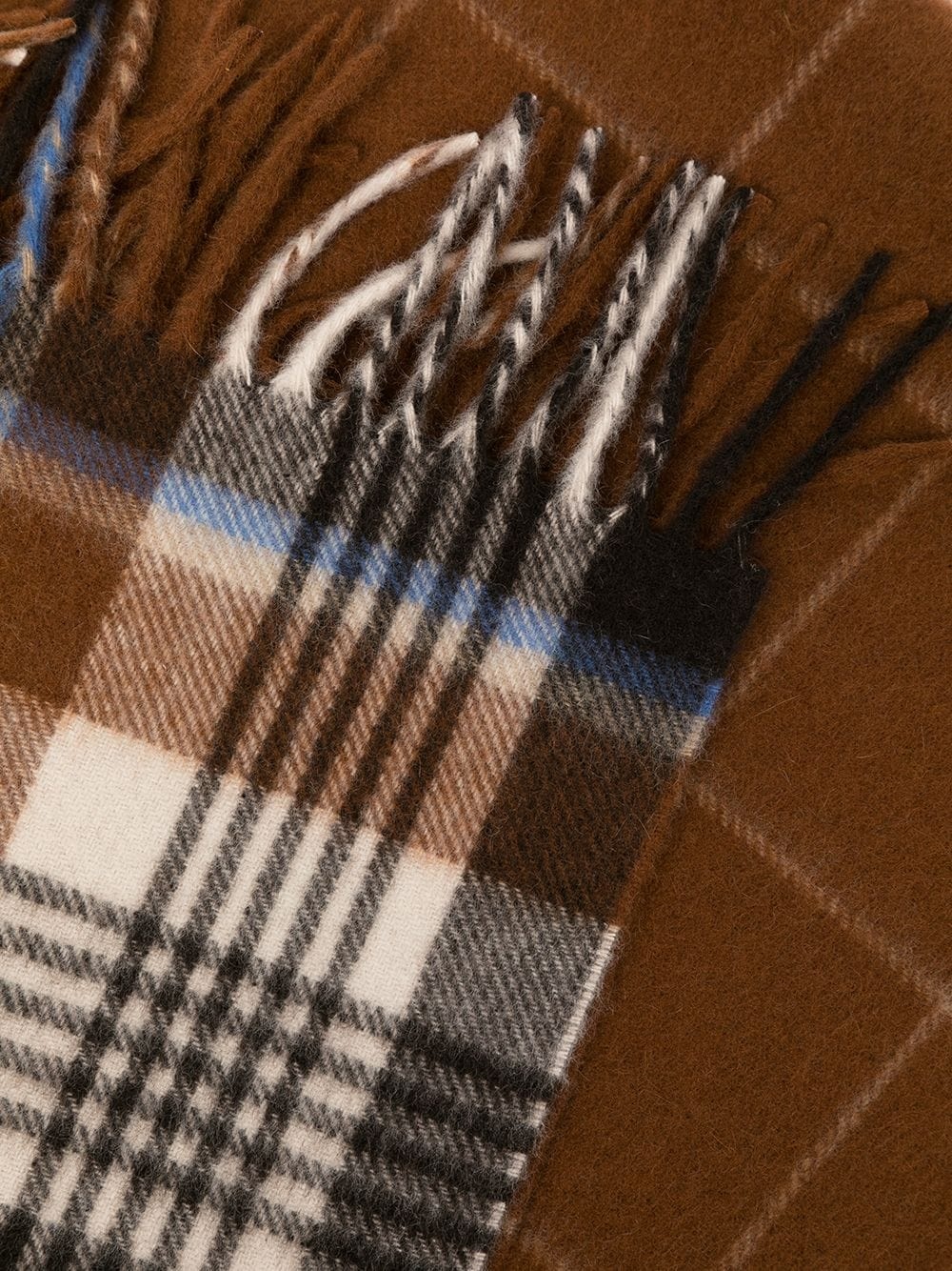 checked cashmere scarf - 3