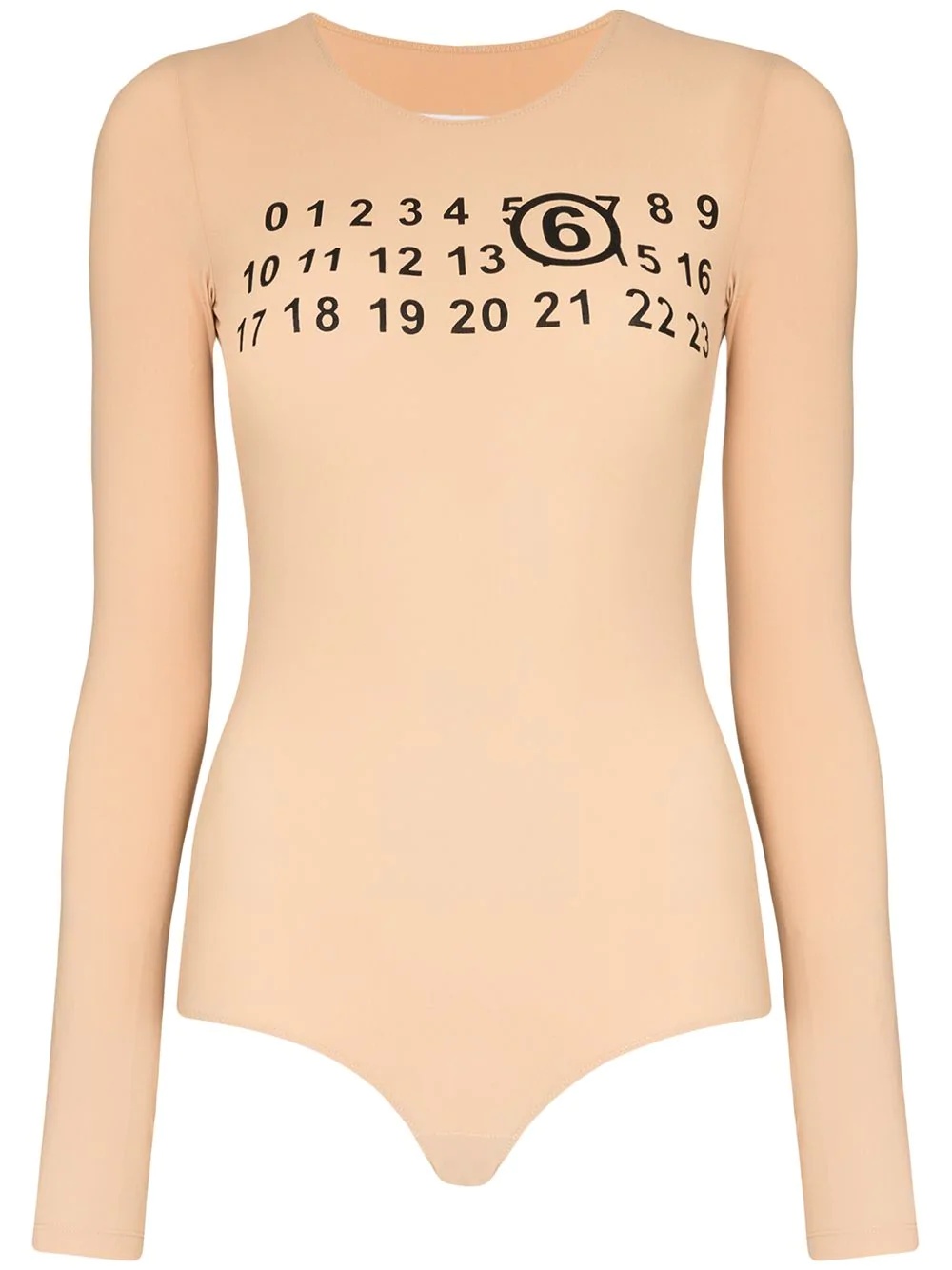 logo print bodysuit - 1