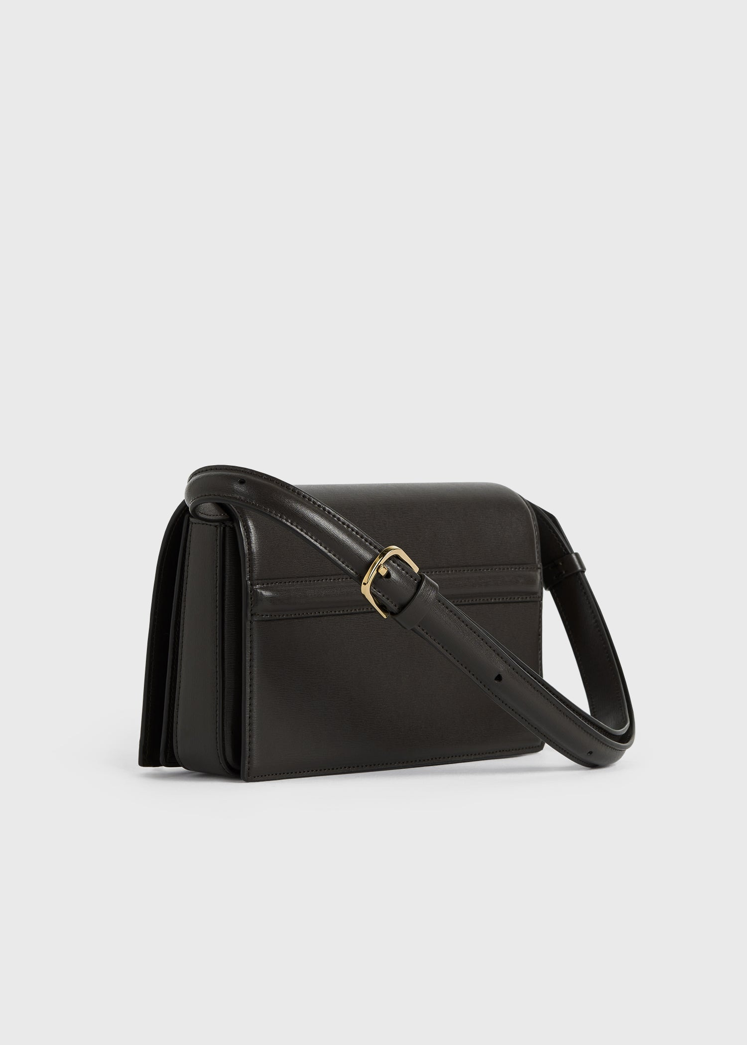 Mini T-Flap leather bag bark - 7