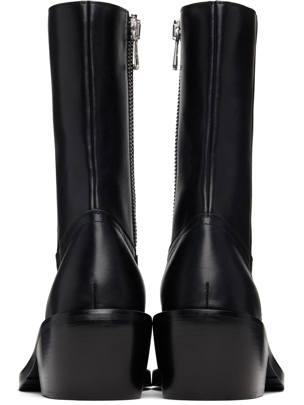 Black Zip Boots - 2