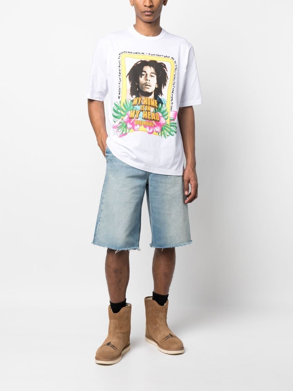 graphic-print short-sleeved T-shirt - 2