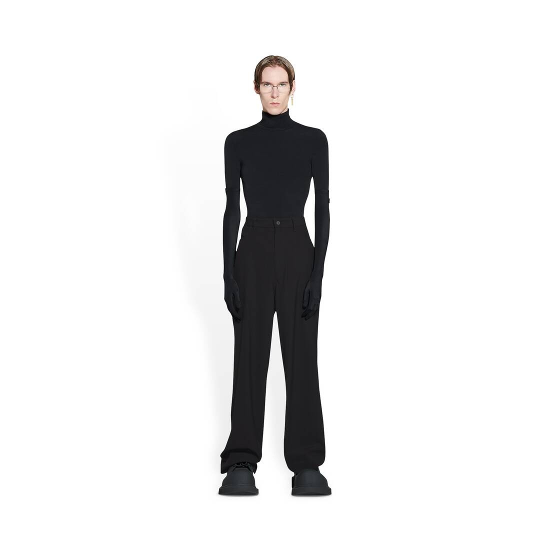 5 Pocket Baggy Pants in Black - 2