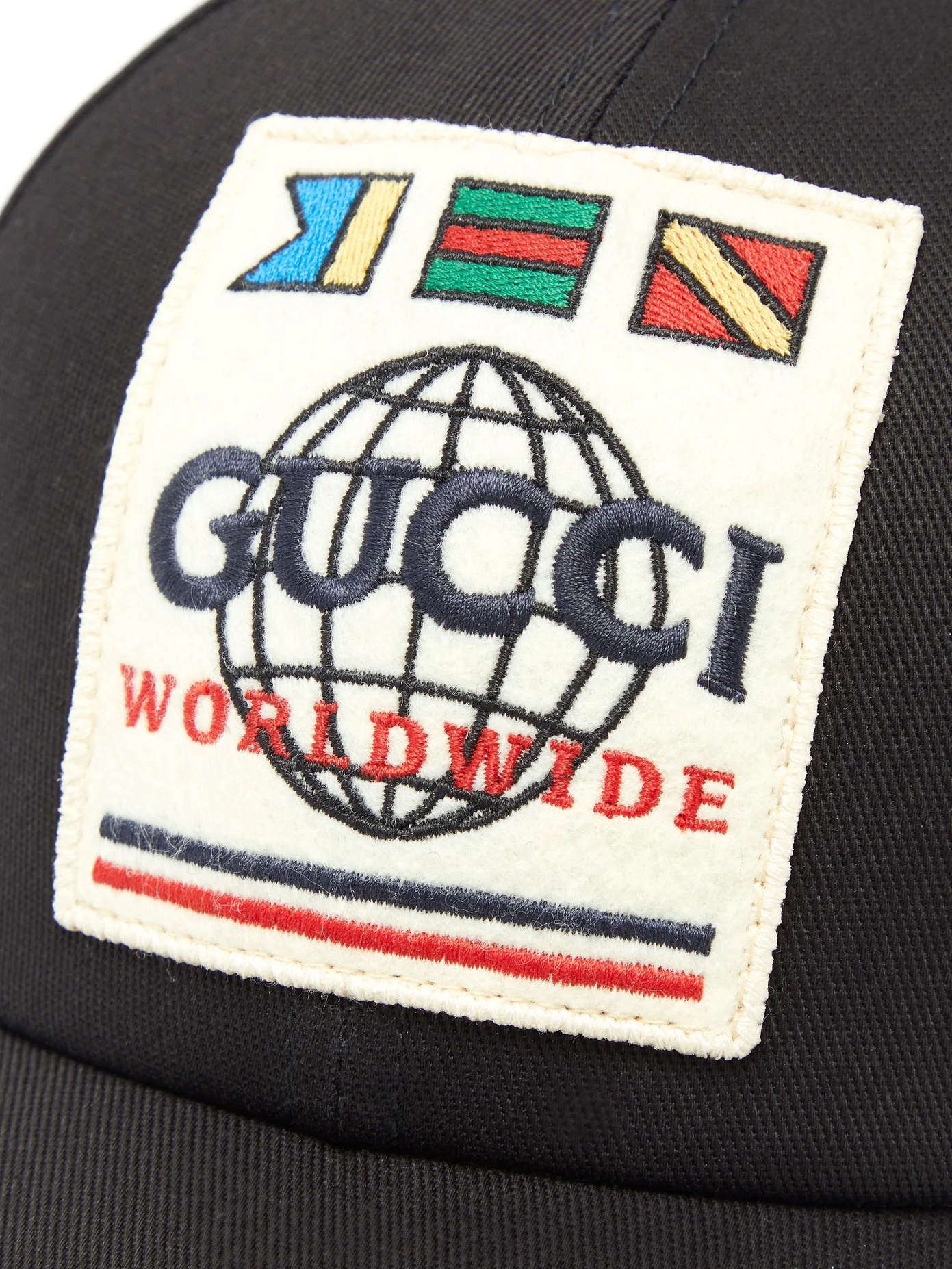 Worldwide-logo cotton-canvas cap - 2