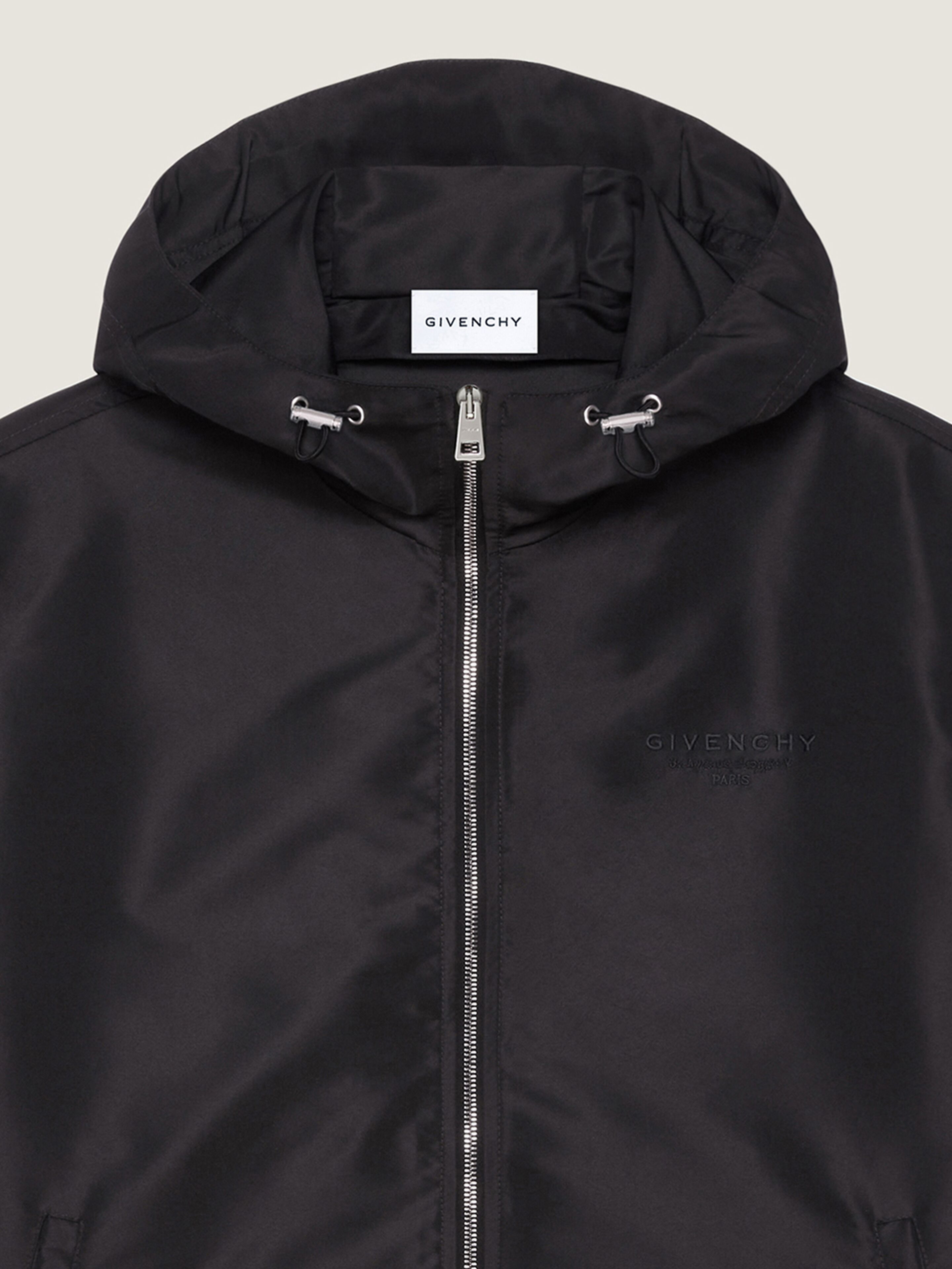 WINDBREAKER WITH GIVENCHY STAMP EMBROIDERY - 4