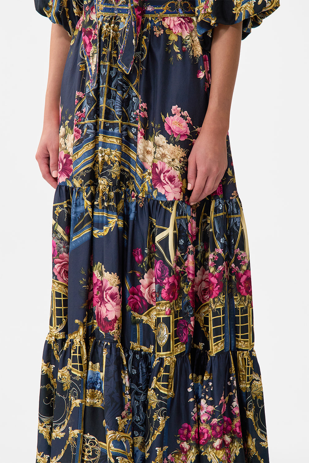 HIGH WAISTED TIERED SKIRT - 5