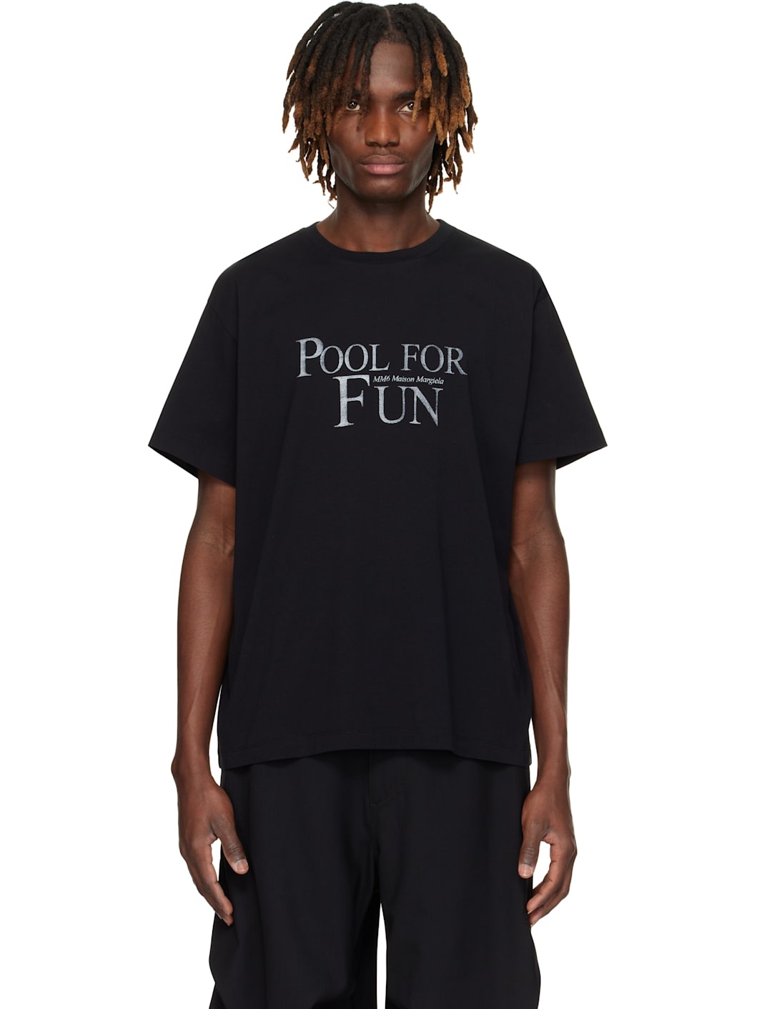 Black 'Pool For Fun' T-shirt - 1