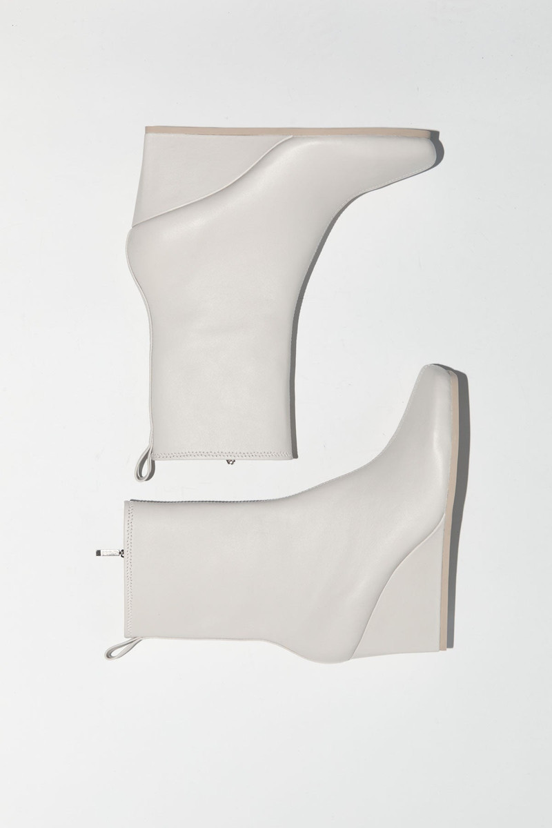 Wedge Boot - Cool White 1