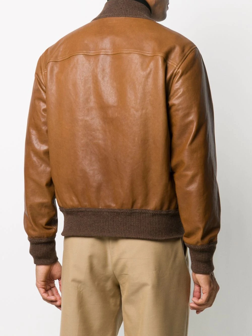 leather bomber jacket - 4