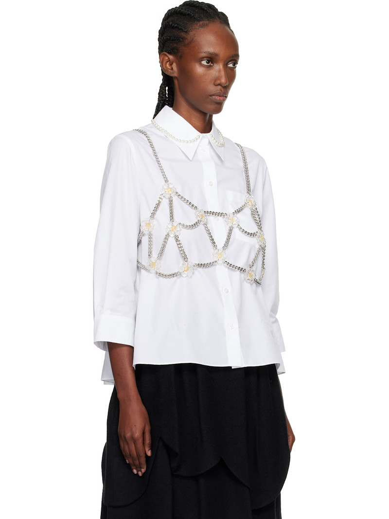 Noir Kei Ninomiya Silver Petal Body Chain outlook