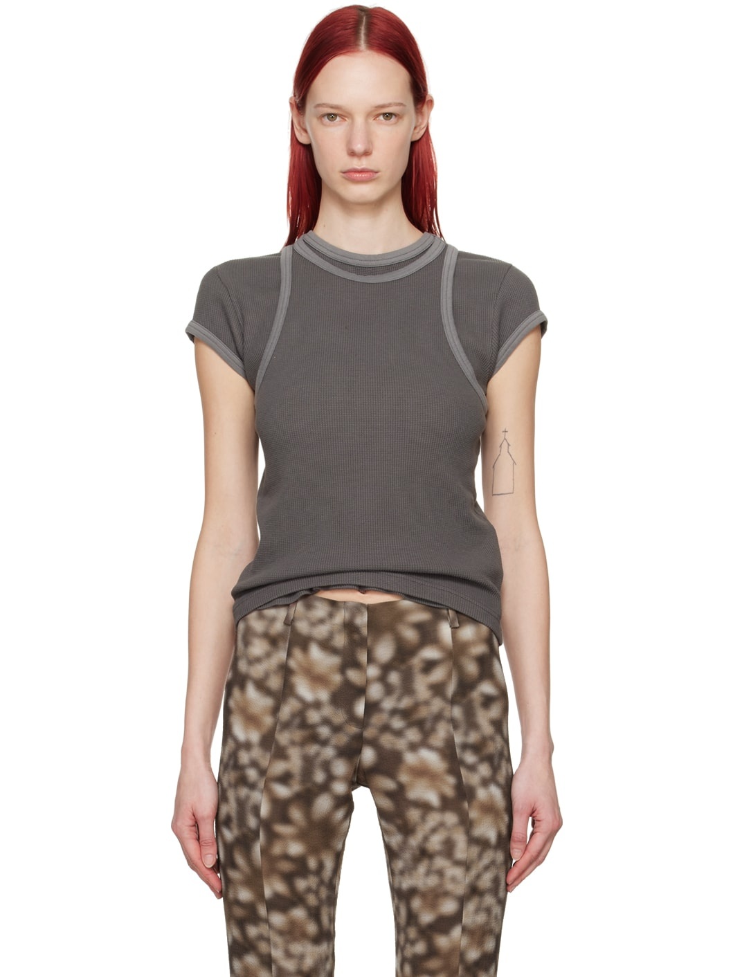 Gray Garment-Dyed Tank Top - 1