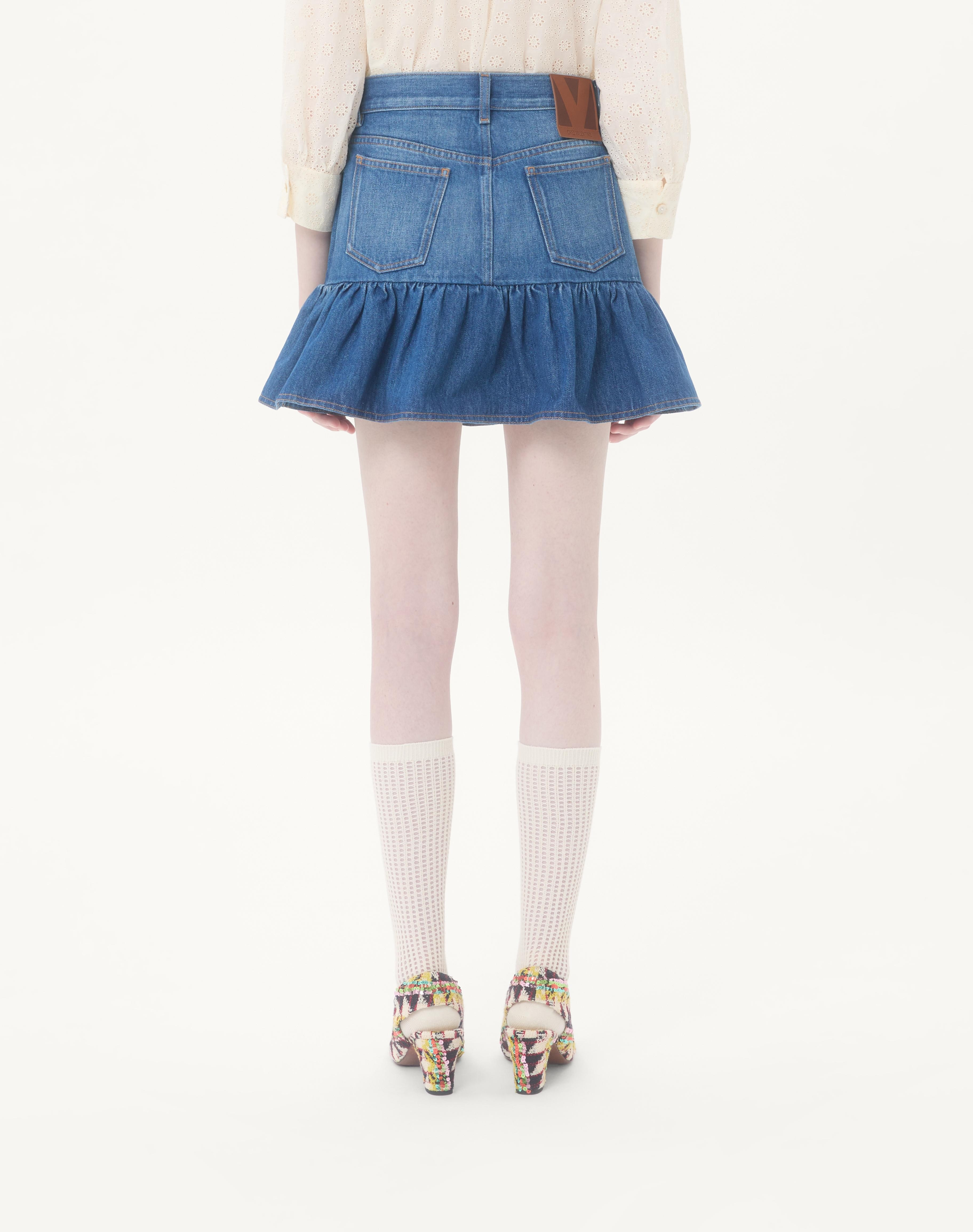 DENIM MINI SKIRT - 5