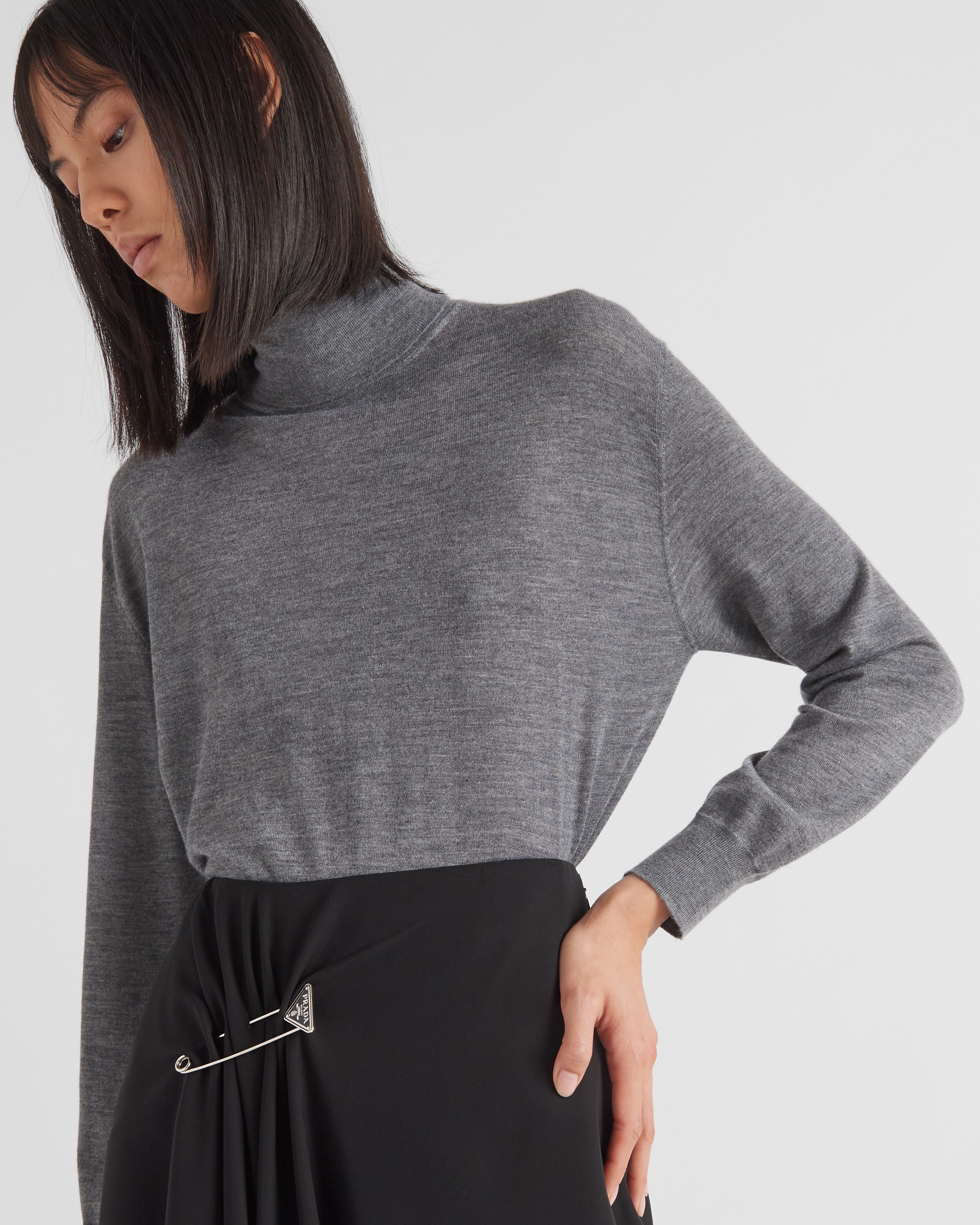 Cashmere and wool turtleneck sweater - 4