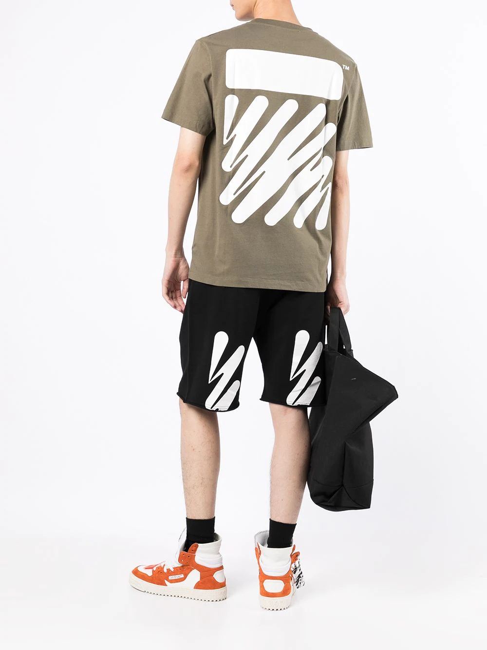 Wave Diag-print T-shirt - 2