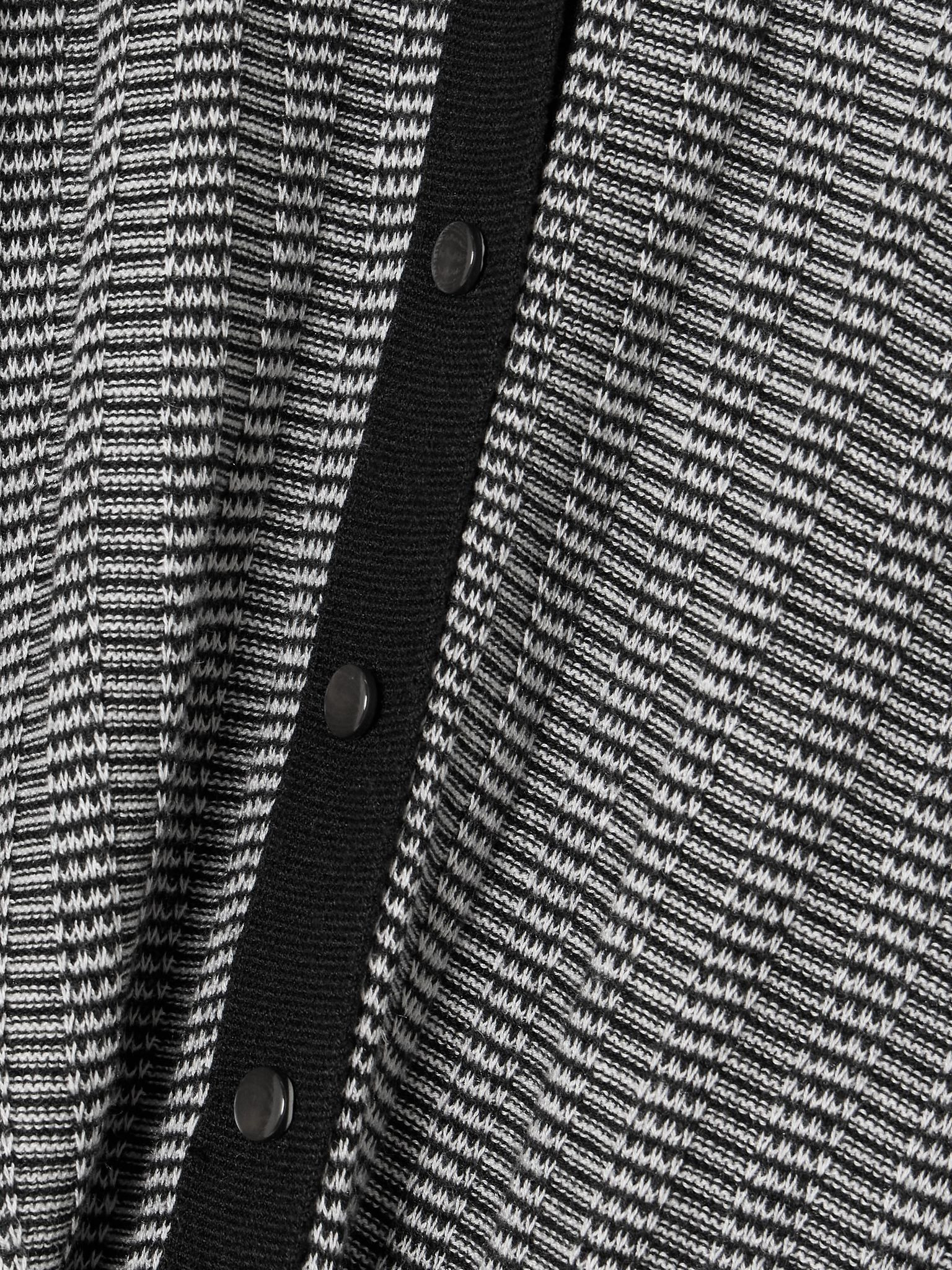 Striped silk and linen-blend shirt Black - 4