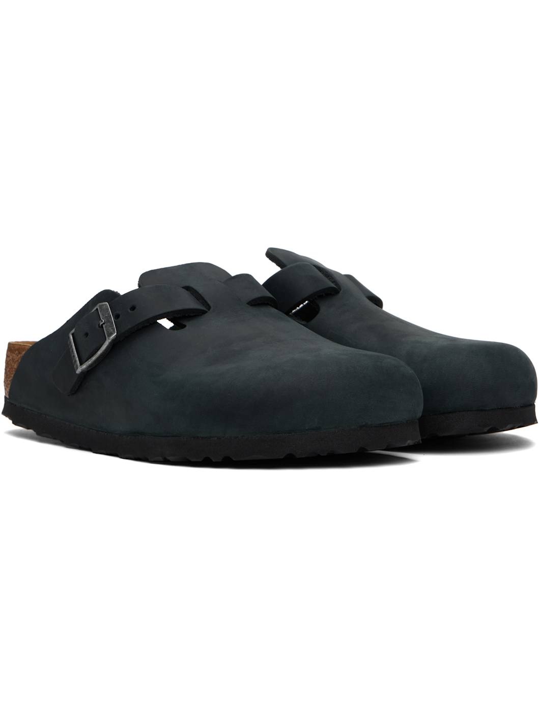 Black Regular Boston Slip-on Loafers - 4