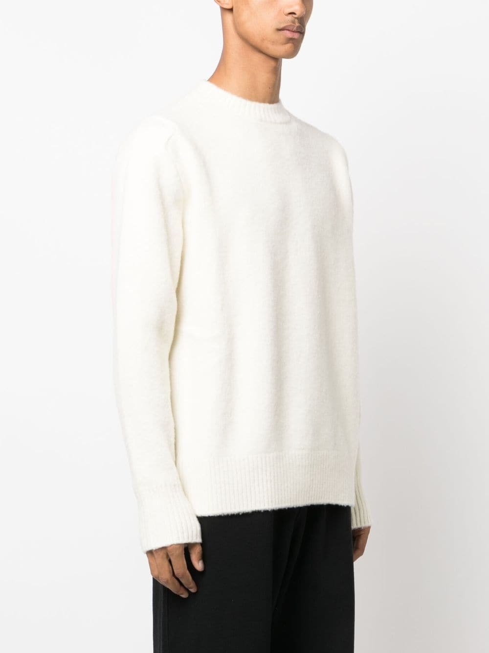 logo intarsia-knit wool jumper - 4