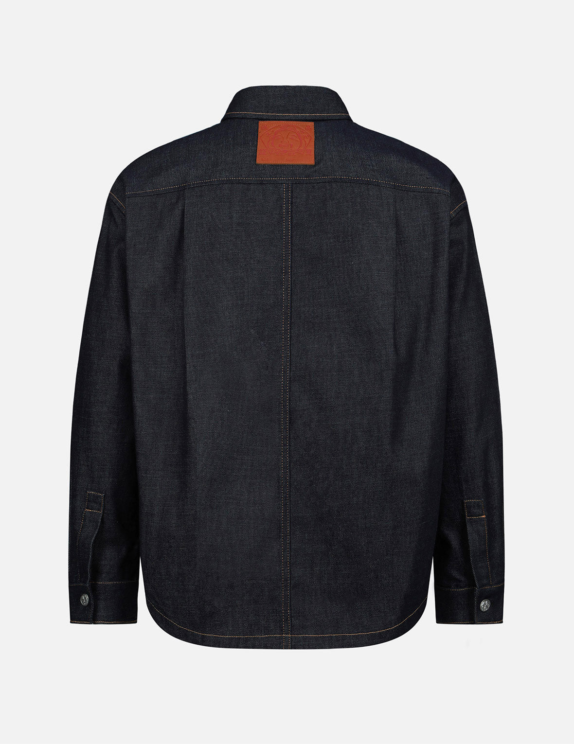 SEA WAVE-PATTERN SEAGULL EMBROIDERY DENIM SHIRT JACKET - 2
