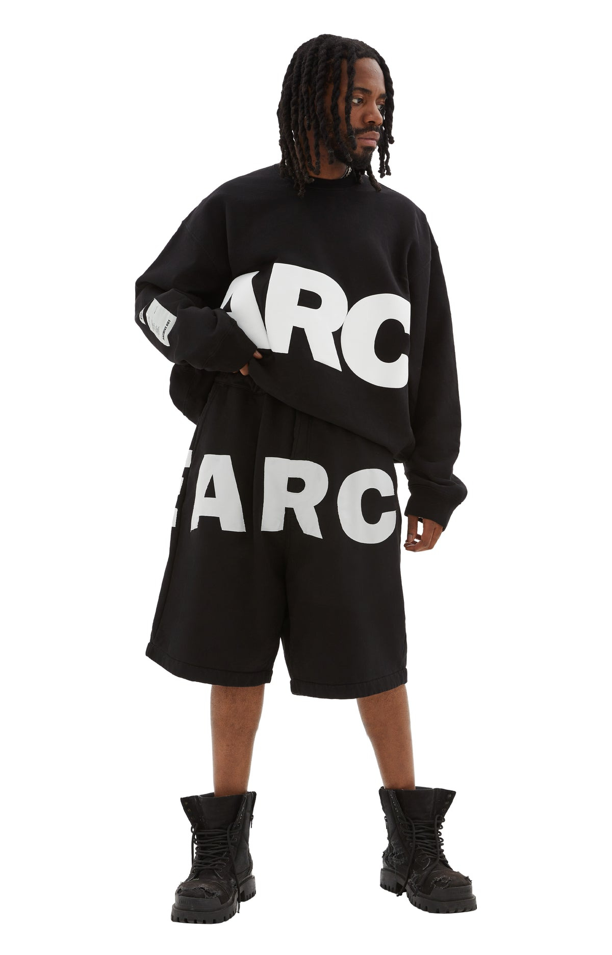 SKATE DRAWSTRING SHORT (BLACK) - 2