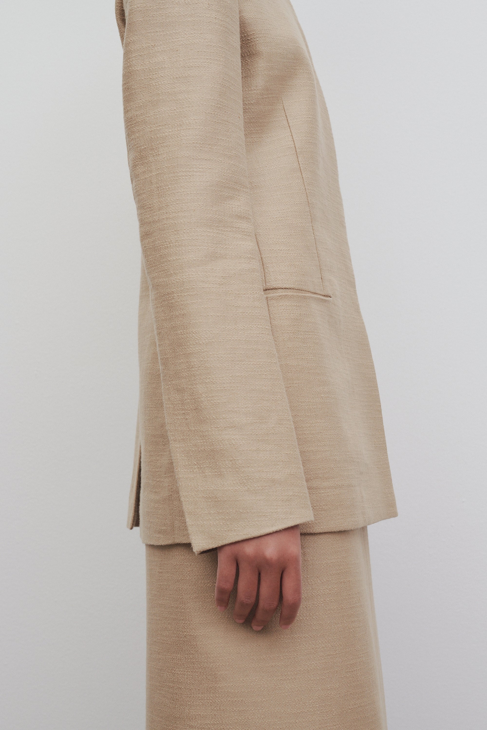 Baymon Jacket in Linen and Cotton - 4