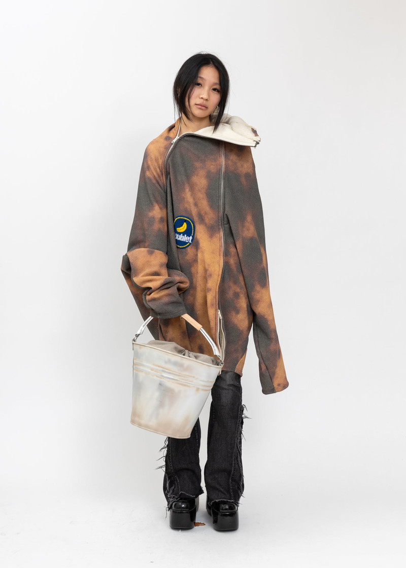 doublet Brown Peelable Banana Hoodie outlook