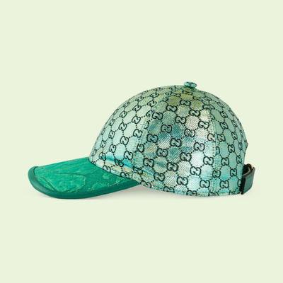 GUCCI GG lamé jacquard baseball hat outlook