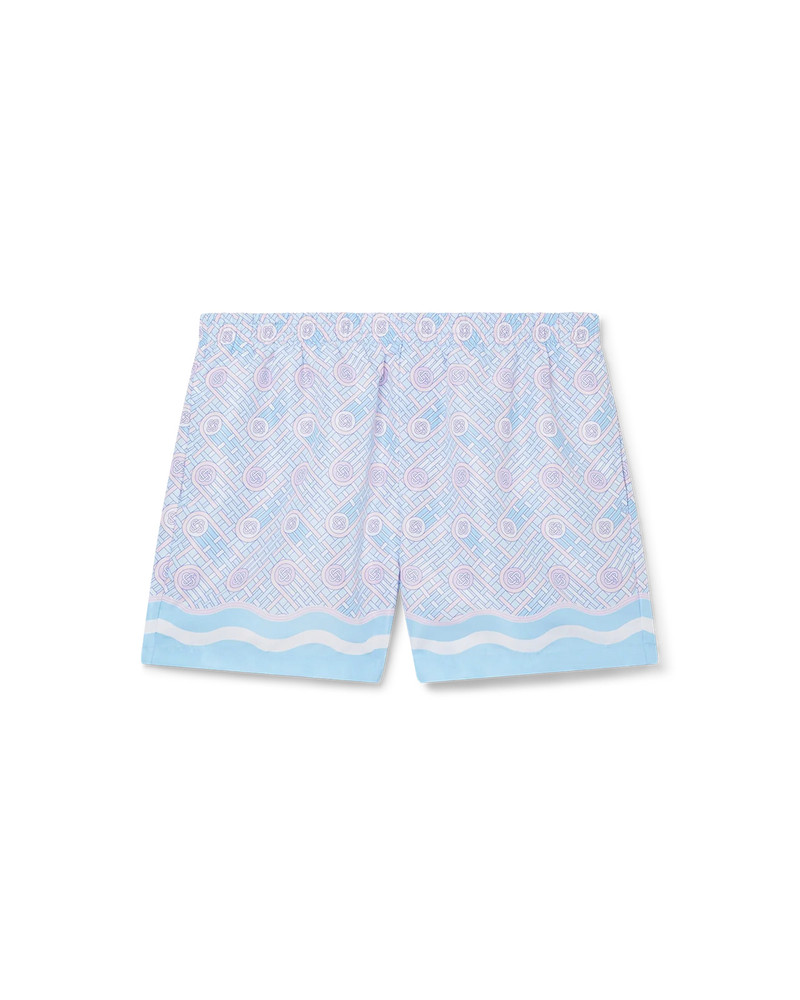Blue Ping Pong Monogram Swim Trunks | Casablanca Paris 1